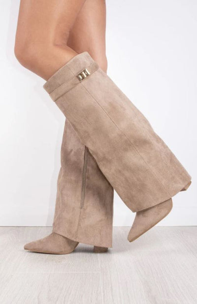 Brit & Boho™ I Lafran Suede High Knee Boots