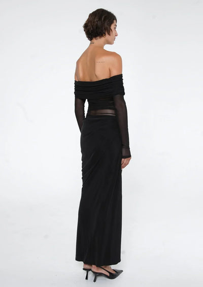 DIVINE DREAM | CUT-OUT MESH DRESS