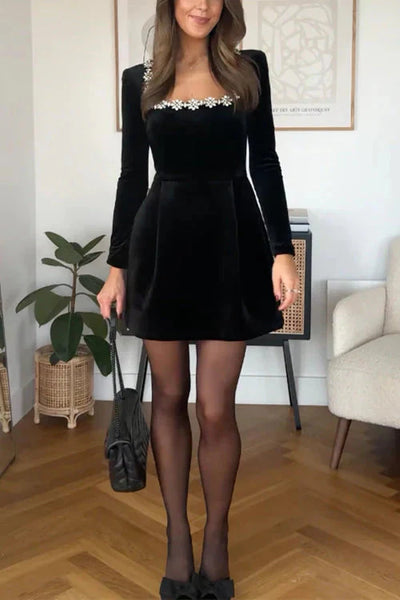 Brit & Boho™ I Britney Velvet Dress