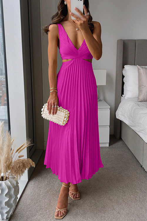 Elsa | Pleated Maxi Dress