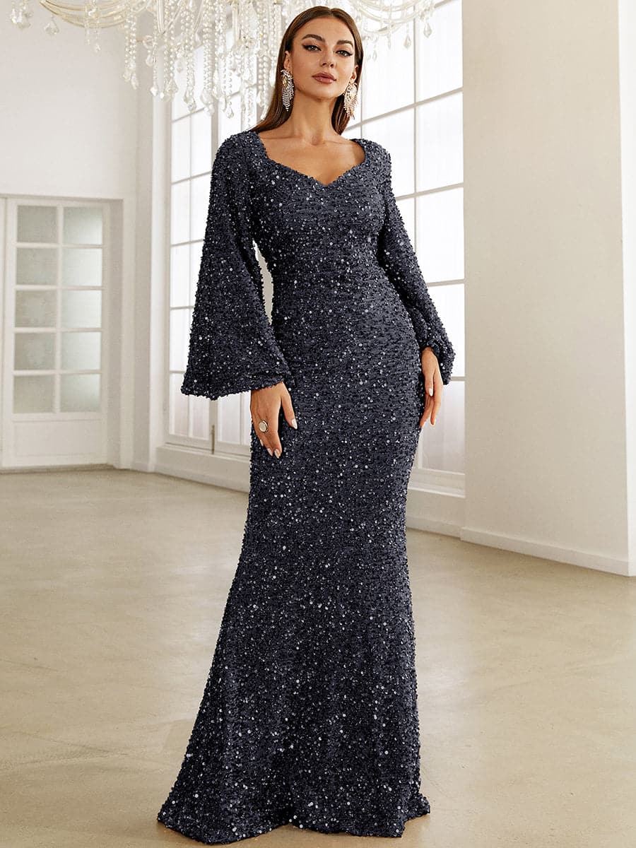 LUNAR | ELEGANT LONG SLEEVE DRESS