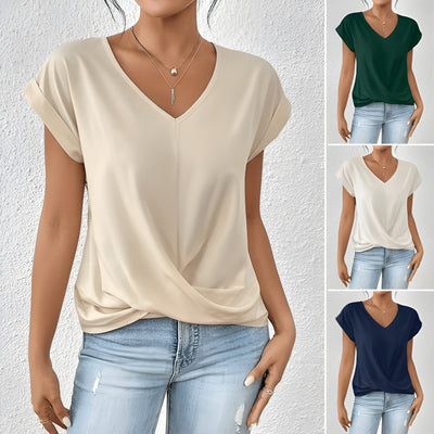 Faina | Elegant Casual V-Neck Top