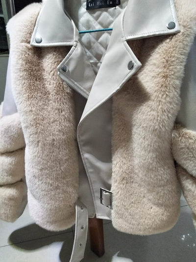 FAUX FUR JACKET ANDRIZKA BLACK