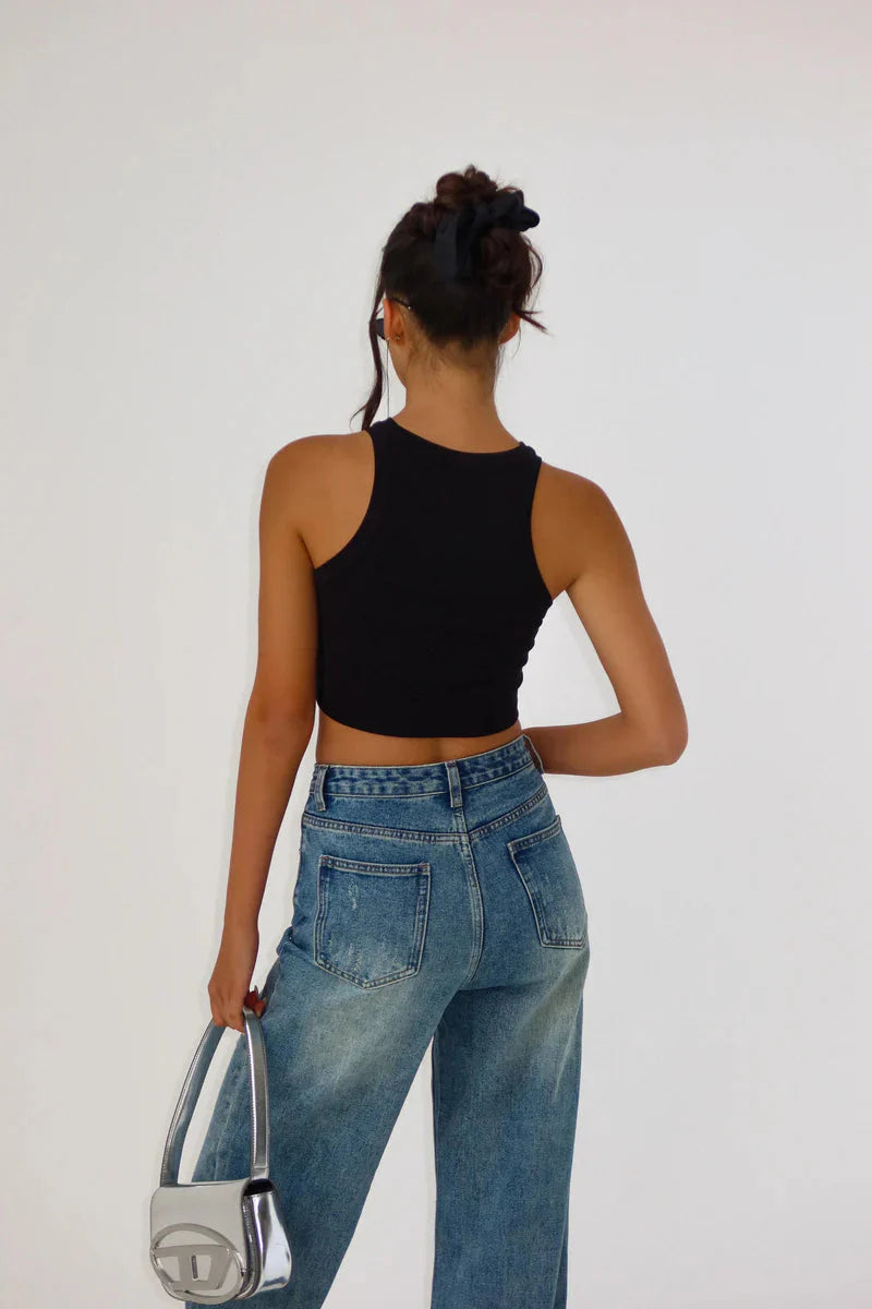 Brit & Boho™️ I Neslie Aqua Jeans