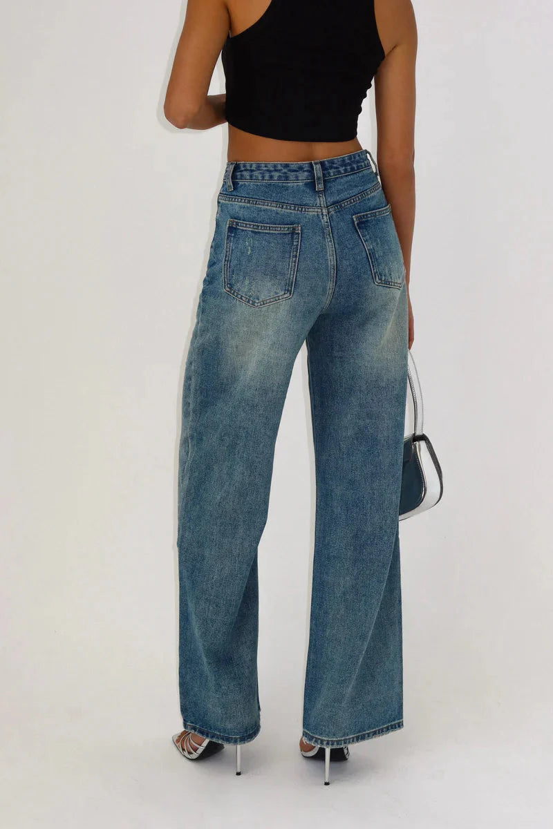 Brit & Boho™️ I Neslie Aqua Jeans