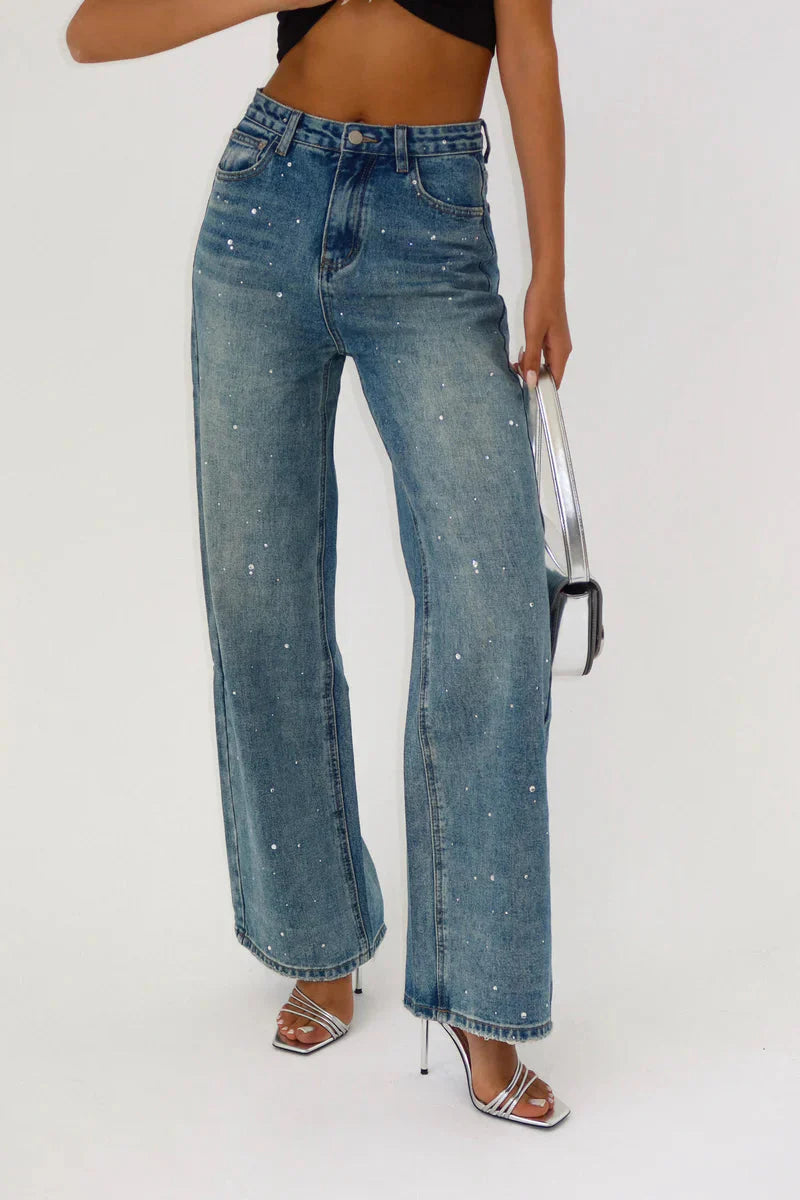 Brit & Boho™️ I Neslie Aqua Jeans