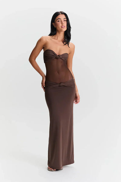 Zola | Maxi Dress with Removable Shoulder Straps