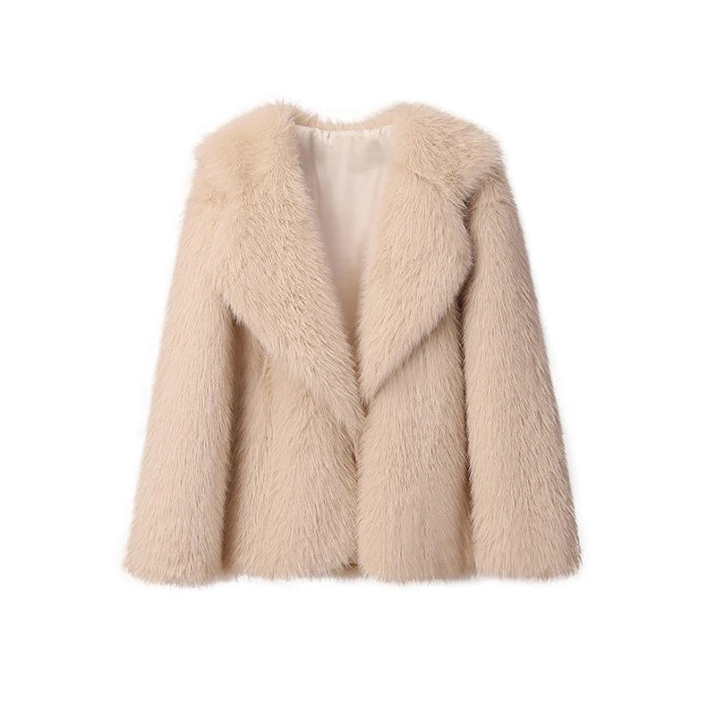 FLUFFY OVERSIZE FAUX FUR COAT