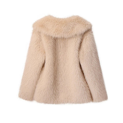 FLUFFY OVERSIZE FAUX FUR COAT