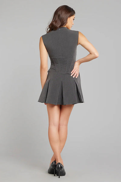 Brit & Boho™ I Summer Plunge Neck Knitted Skirt
