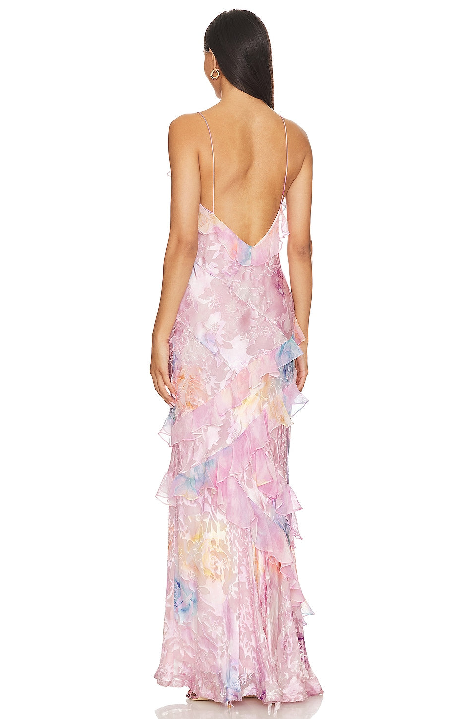 Isadora | Romantic Long Pastel Silk Dress