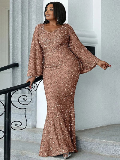 LUNAR | ELEGANT LONG SLEEVE DRESS