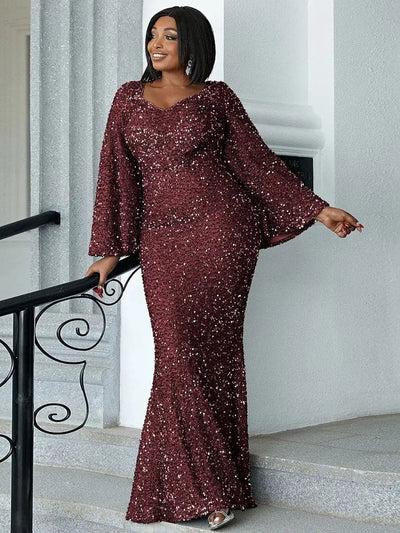 LUNAR | ELEGANT LONG SLEEVE DRESS