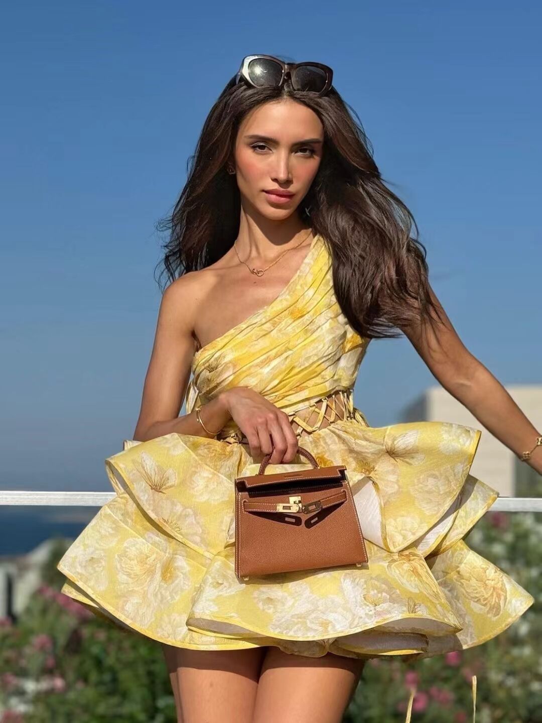 Daphne | One-Shoulder Floral Mini Dress
