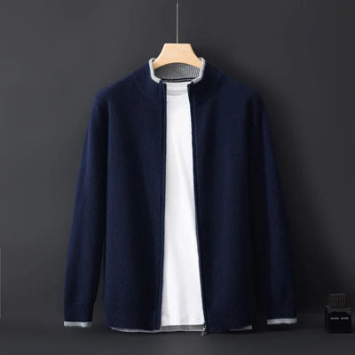 OAKLEY | CARDIGAN ZIPPÉ EN LAINE DE QUALITÉ SUPÉRIEURE