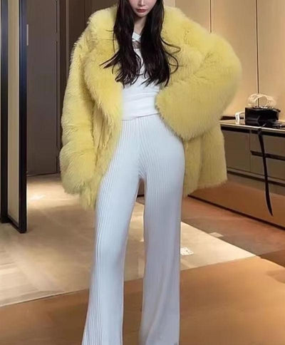 FLUFFY OVERSIZE FAUX FUR COAT