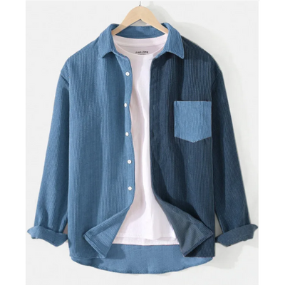 Corduroy knoopsluiting met split 
