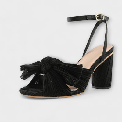 Viki - Sandals with a thick bow