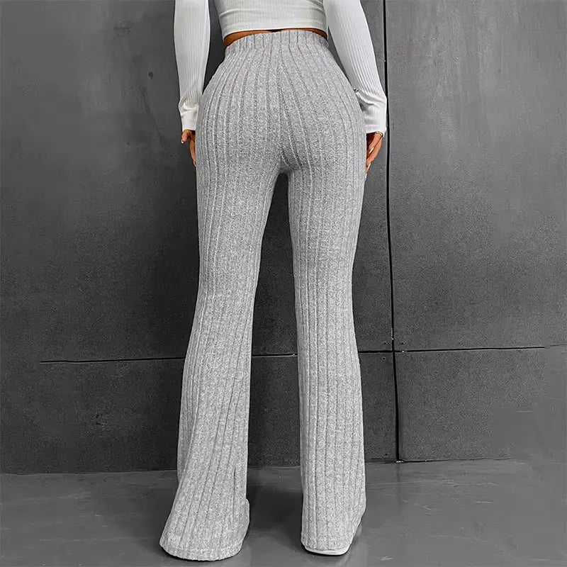 Pantalon long taille haute évasé micro-évasé Brit &amp; Boho™ I Pamela
