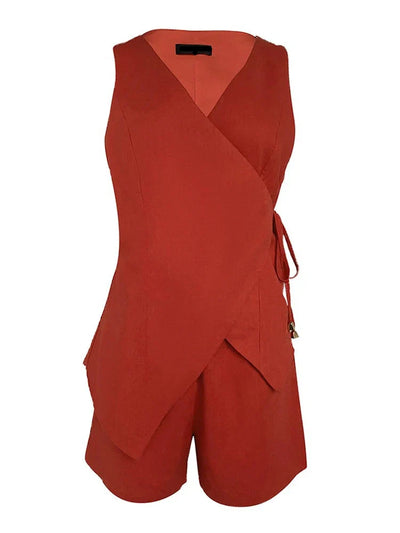 ELIANA | Side-Lacing Cropped Set for Elegant Comfort and Versatile Style
