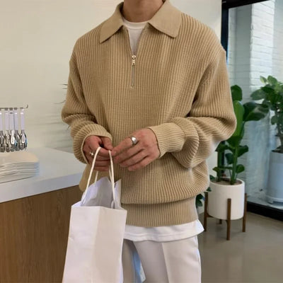 KOBALT | KNITTED HALFZIP PULLOVER