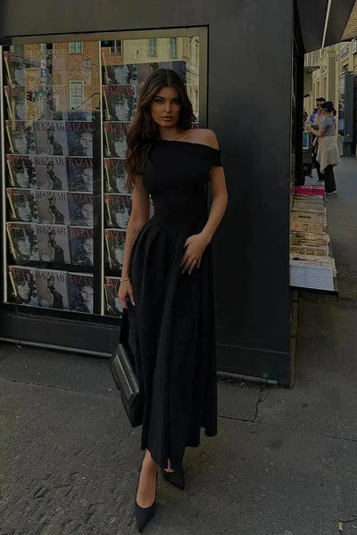 Brit & Boho™️ Ella  | Elegant Pleated Long Dress