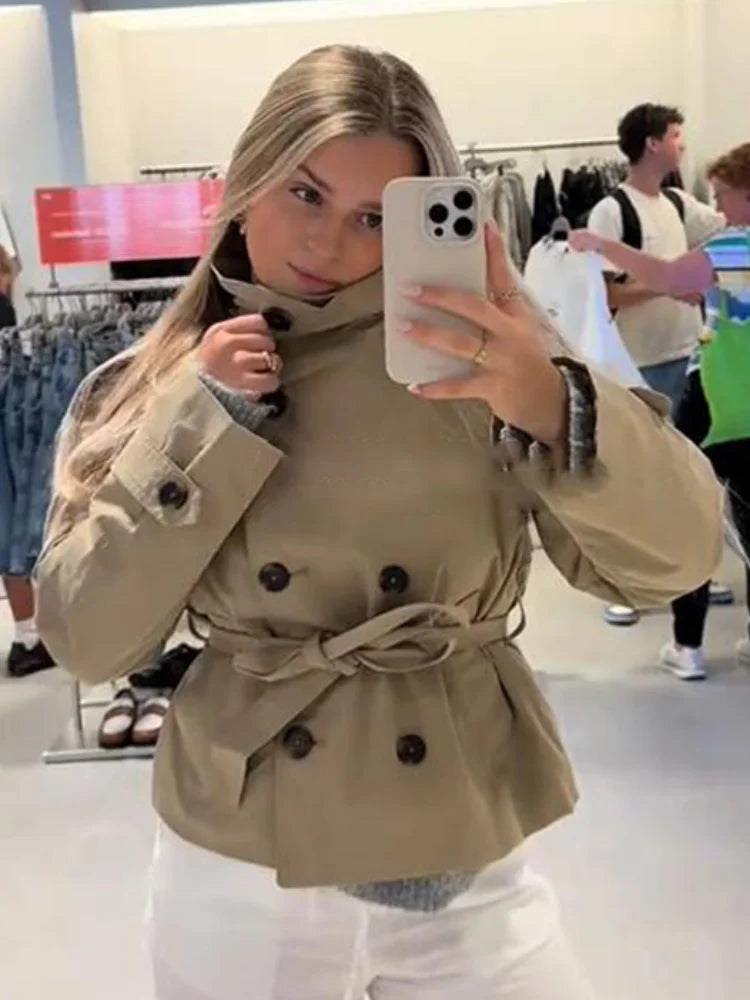 CASUAL COAT STAND COLLAR