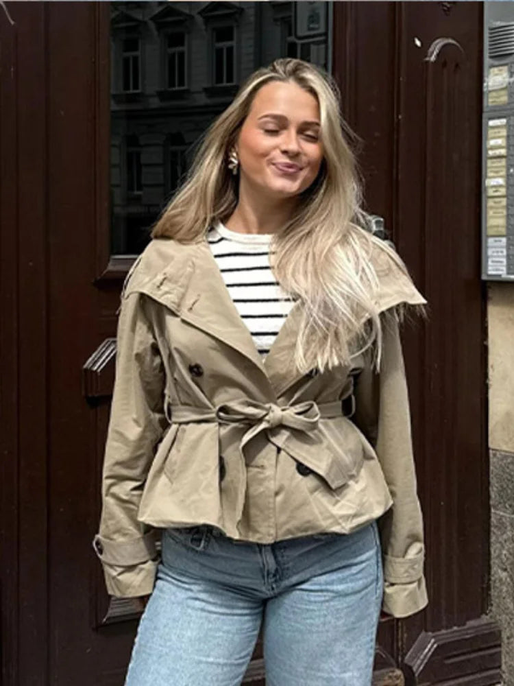 CASUAL COAT STAND COLLAR