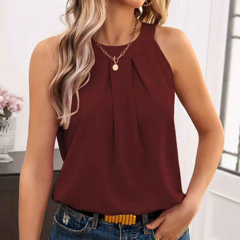 Viki – Relaxed Fit V-Neck Blouse