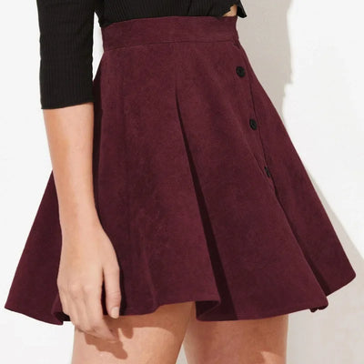 ELEANOR | HIGH-WAISTED CORDUROY SKIRT