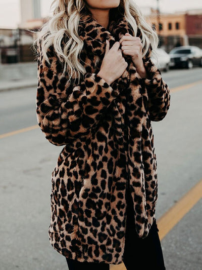 Sarah | Leopard Print Winter Jacket