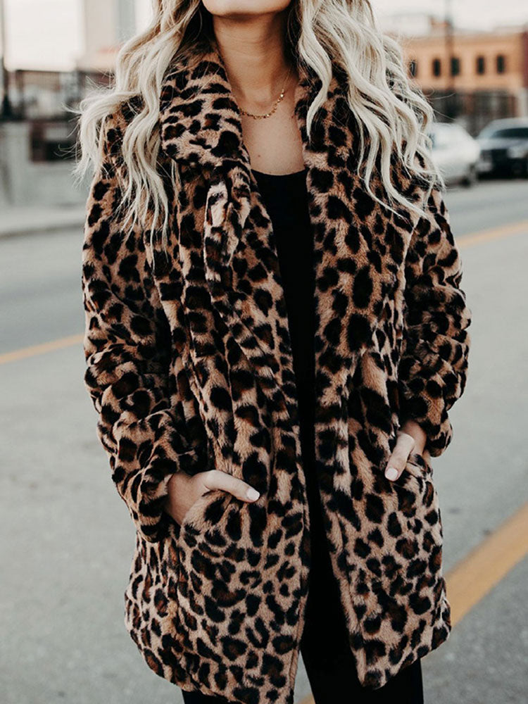 Sarah | Leopard Print Winter Jacket
