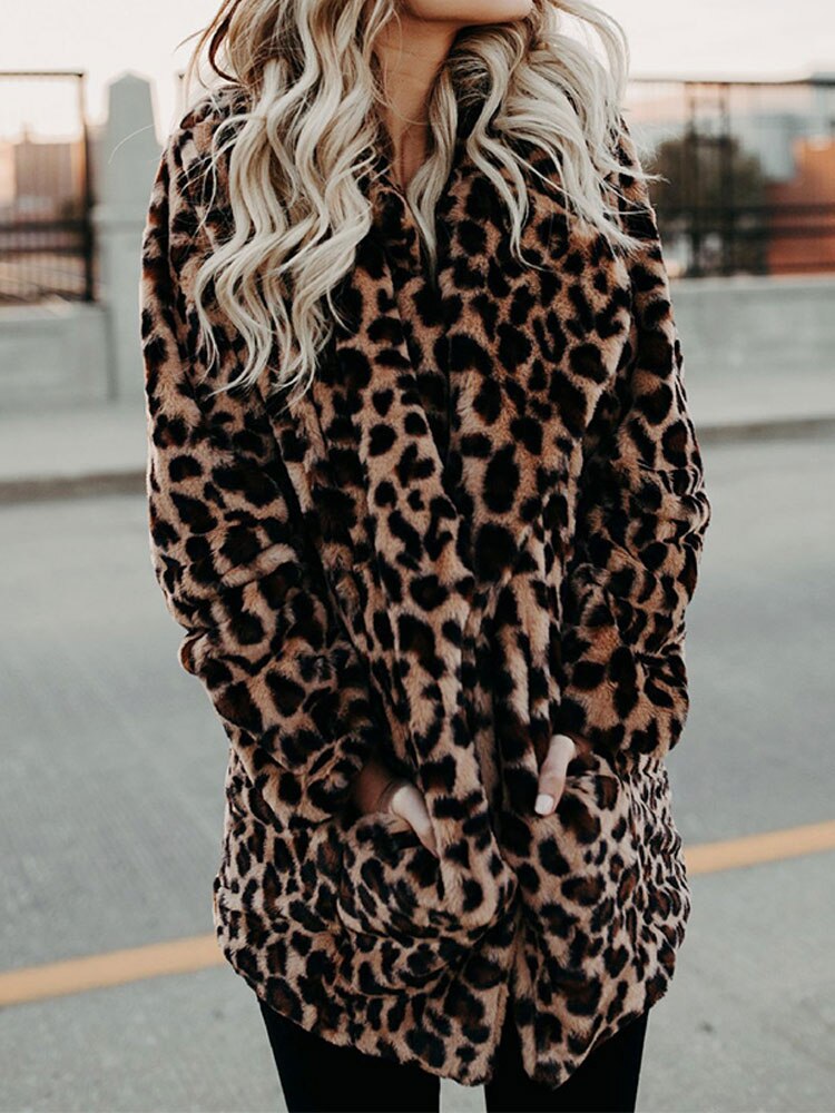 Sarah | Leopard Print Winter Jacket