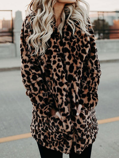 Sarah | Leopard Print Winter Jacket