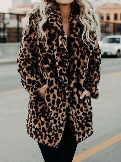 Sarah | Leopard Print Winter Jacket