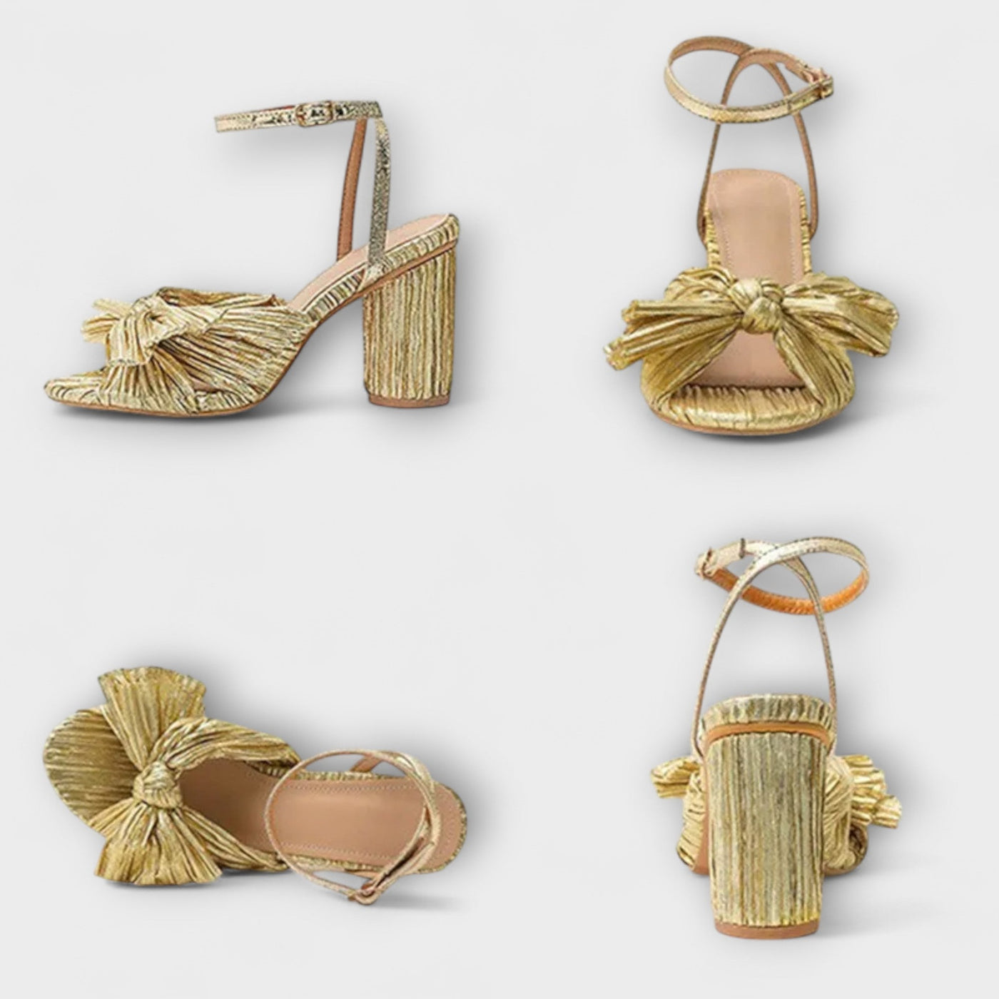 Viki - Sandals with a thick bow