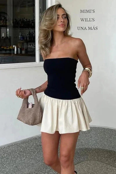 Brit & Boho™️  | Mia Shoulder Mini Dress