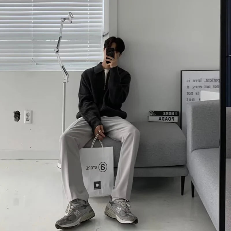 KOBALT | KNITTED HALFZIP PULLOVER