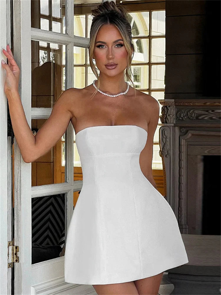 EVE | CHIC STRAPLESS MINI DRESS