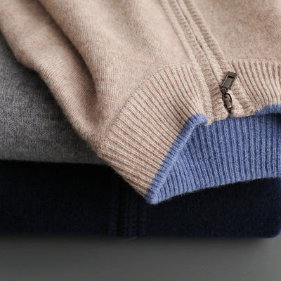 OAKLEY | CARDIGAN ZIPPÉ EN LAINE DE QUALITÉ SUPÉRIEURE