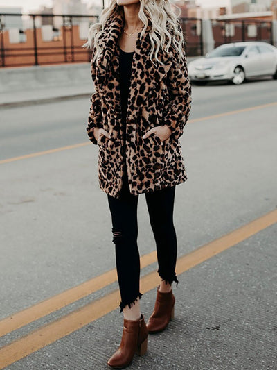 Sarah | Leopard Print Winter Jacket