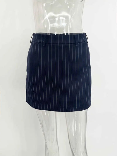 LUXURY V-NECK STRIPED COAT