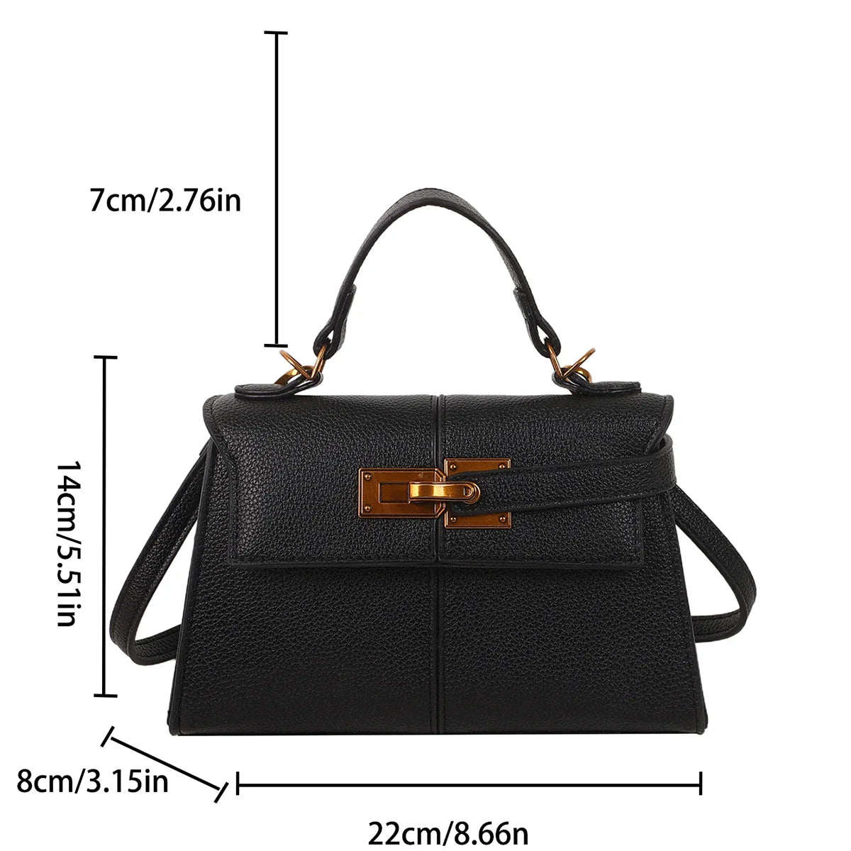 VINTAGE SQUARE CROSSBODY BAG