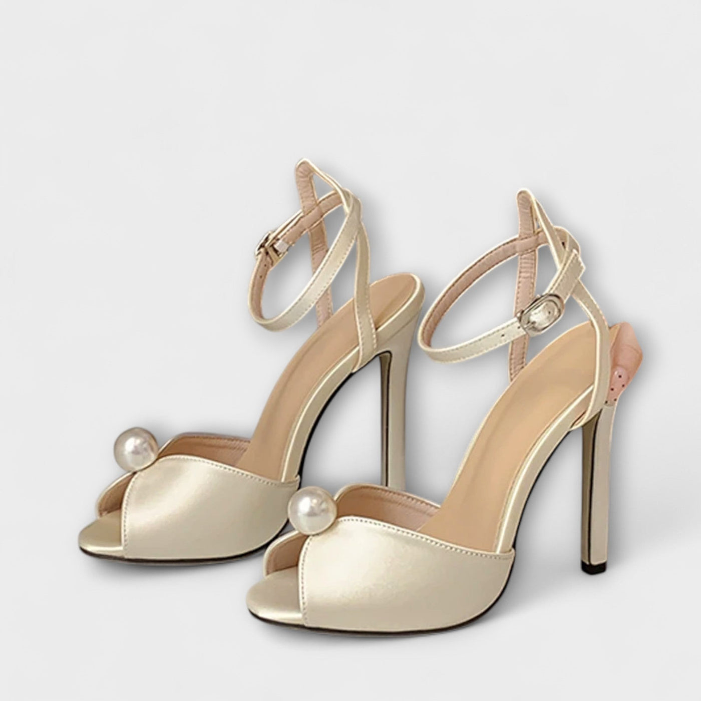 Viki -High quality comfortable silk peep toe