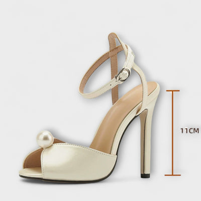 Viki -High quality comfortable silk peep toe