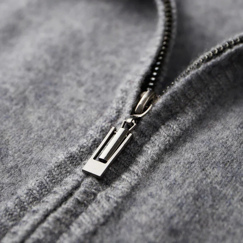 OAKLEY | CARDIGAN ZIPPÉ EN LAINE DE QUALITÉ SUPÉRIEURE