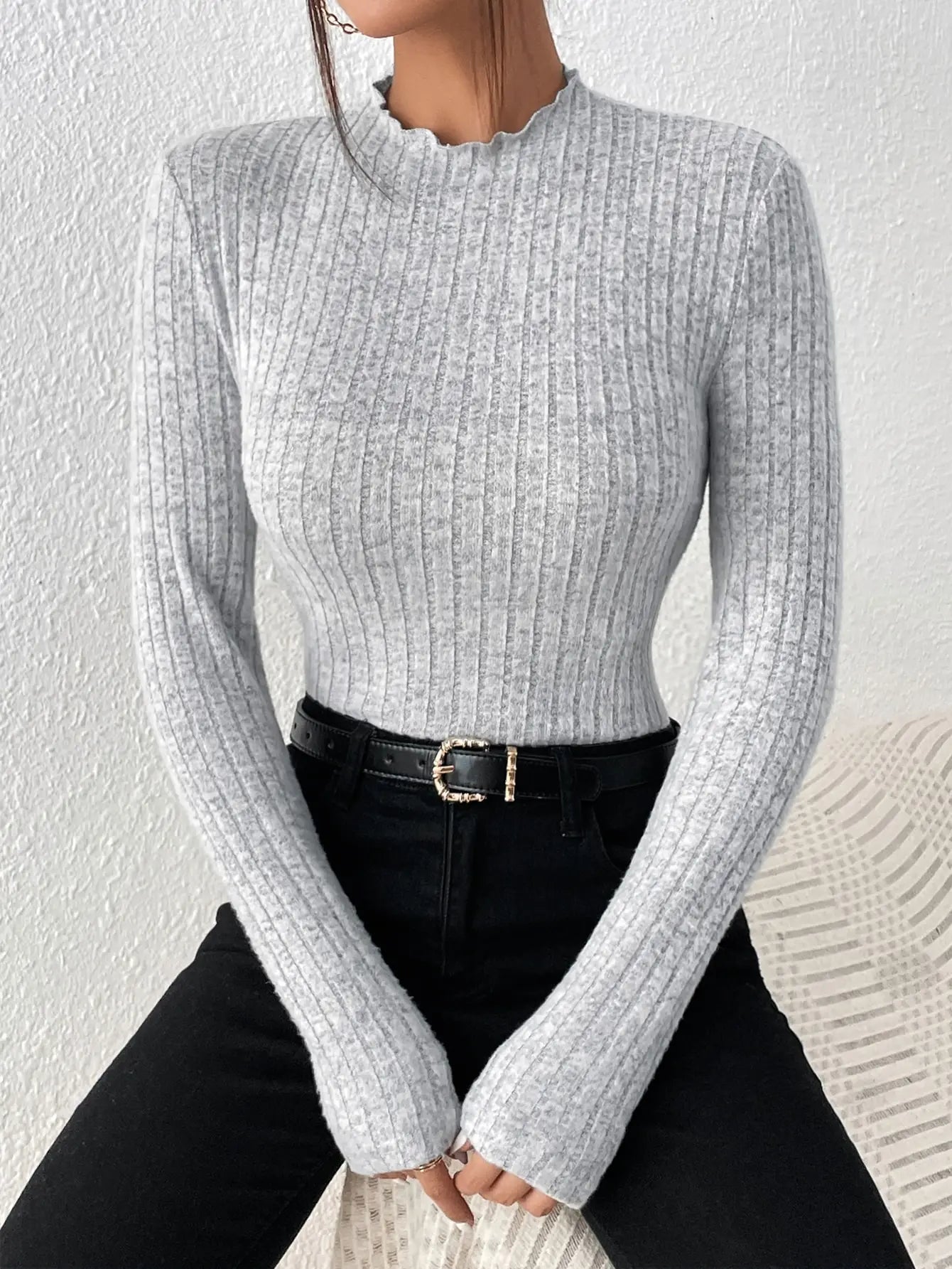 KAYLEE | RUFFLED LONG SLEEVE BODYSUIT