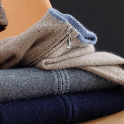 OAKLEY | CARDIGAN ZIPPÉ EN LAINE DE QUALITÉ SUPÉRIEURE