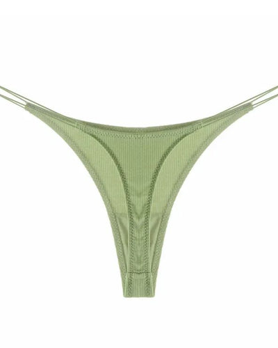 Female Breathable Double Strapes One-piece Thong
