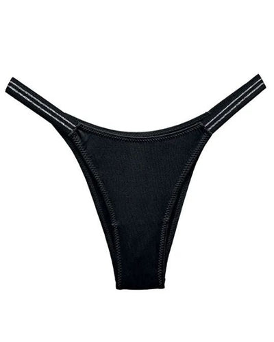 Female Glossy Dazzing Stripe T-back Underwear